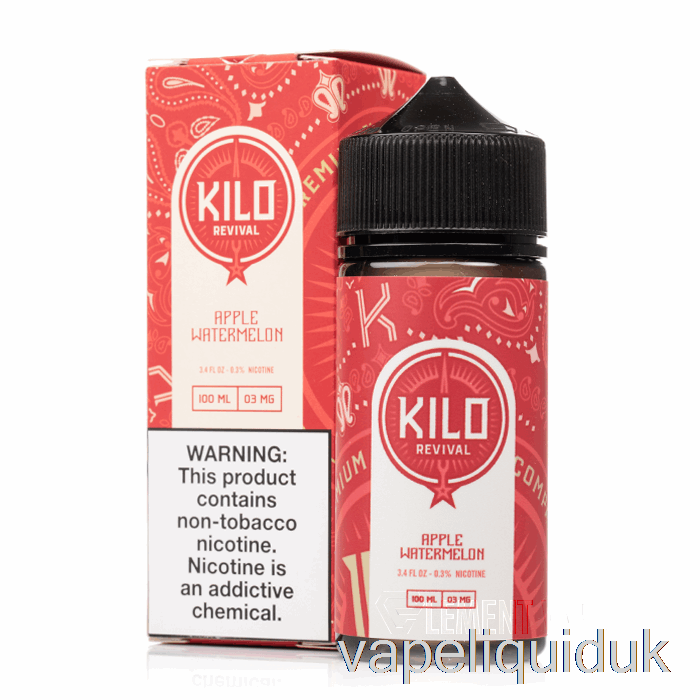 Apple Watermelon - KILO Revival - 100mL 3mg Vape Juice